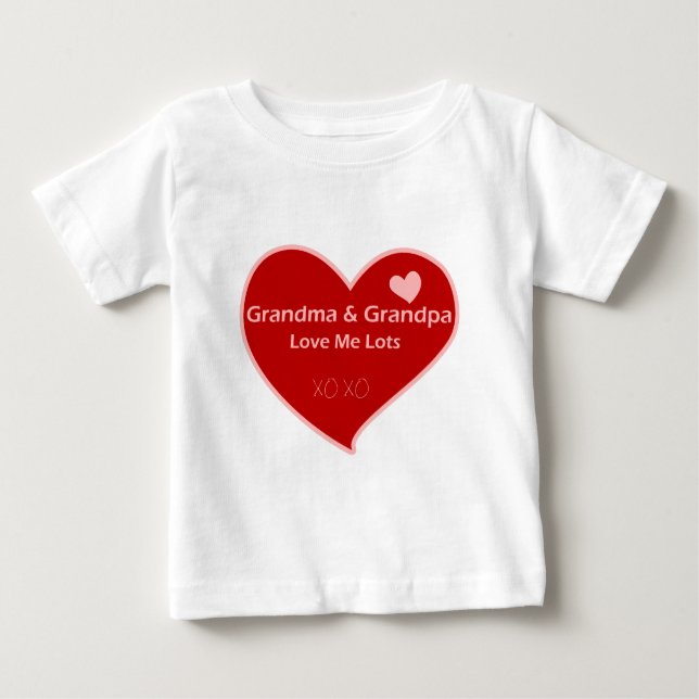 Oma & Opa Liebe Baby T-shirt (Vorderseite)