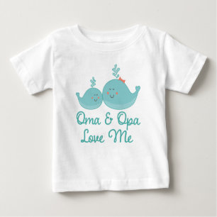 Oma & Opa Liebe Me Geschenk Baby T-shirt