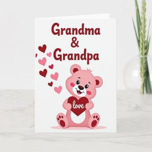 Oma Opa Liebesbär Karte