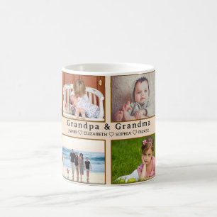 Oma & Opa Tasse – Benutzerdefinierte 8 Fotos & Nam