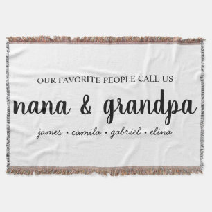 Oma & Opas Geschenk, Oma, Opa, Großeltern Decke