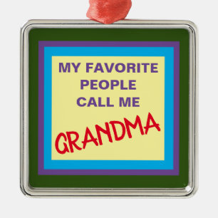 Oma Ornament Aus Metall