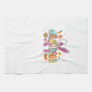 Oma Ostern Oma Kokette Hasenohren Eier Ba Geschirrtuch