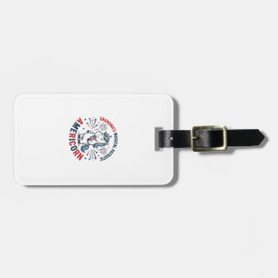 Oma patriotisches Americorn Einhorn-Shirt-Design_1 Gepäckanhänger