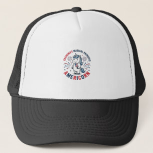 Oma patriotisches Americorn Einhorn-Shirt-Design_1 Truckerkappe