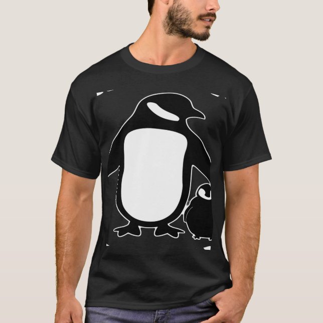 Oma Penguin - Funny Mother Day Shirt Geschenk für (Vorderseite)
