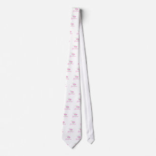 Oma-Pink-Blume zum ersten Mal Krawatte