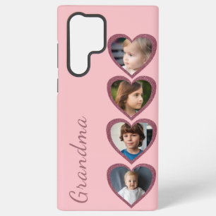 Oma Pink Hearts Enkelkinder Foto-Collage Samsung Galaxy Hülle