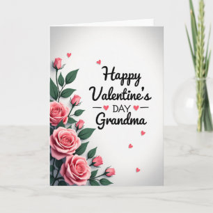 Oma Pink Rose Valentinstagskarte Karte