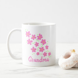 Oma Pink Whimsikische Blume Tasse
