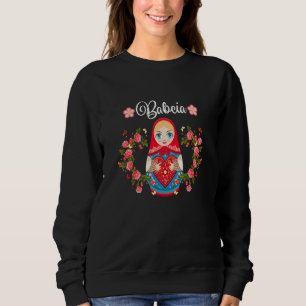 Oma Polnische Süße Babuschka Matrjoschka Puppe Pol Sweatshirt