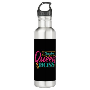 Oma Queen Boss Super Grandma Granny Edelstahlflasche