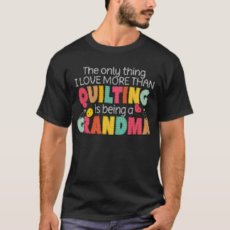 Oma Quilter Quilter Quilt Sewing Craft verlassen T-Shirt