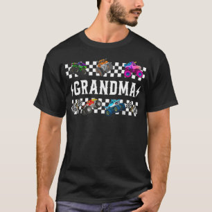 Oma Retro Monster Truck Familien Crew Geburtstag T-Shirt