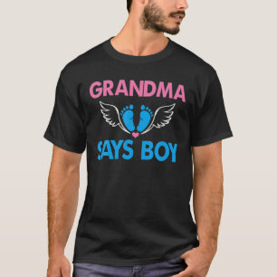 Oma sagt Boy Team Boy Gender Reveal Oma T-Shirt