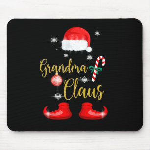 Oma Santa Claus Fun Familienweihnachtspjs für G Mousepad