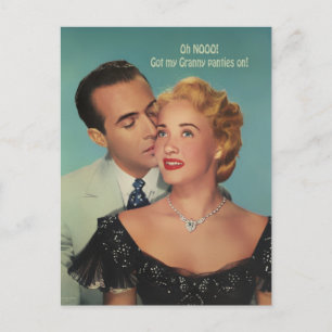 Oma-Schlüpfer ~ Postkarte / Einladungen