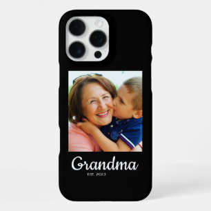 Oma-Schriftart Schwarz Gegründet iPhone 16 Pro Max Hülle