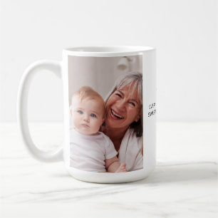 Oma Schwarzweiß-Foto 2 Kaffeetasse