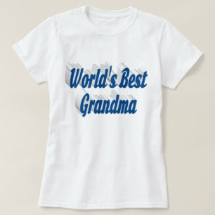 Oma Sea Blue Text Mütter Day T-Shirt