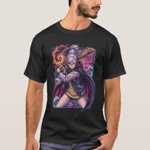 Oma Seiko Dandadan Okkult Alte Dame Geist Porträt T-Shirt