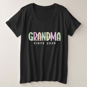 Oma seit 20XX Moderne, einfach Personalisiert Große Größe T-Shirt