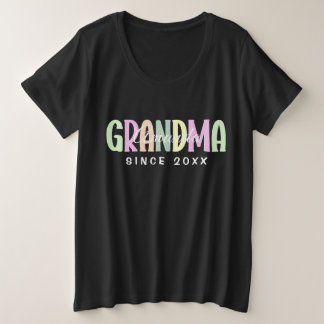Oma seit 20XX Moderne, einfach Personalisiert Große Größe T-Shirt