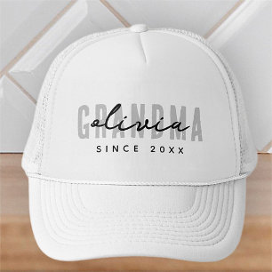 Oma seit 20XX Moderne einfache Preppy Truckerkappe