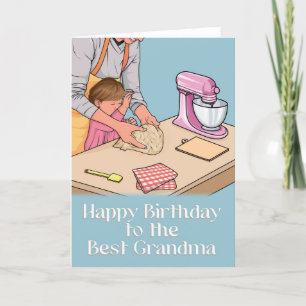 Oma Sentimental Baking Birthday Card Karte