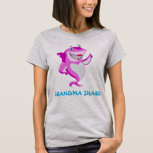 Oma Shark   Funny Personalisiert T-Shirt