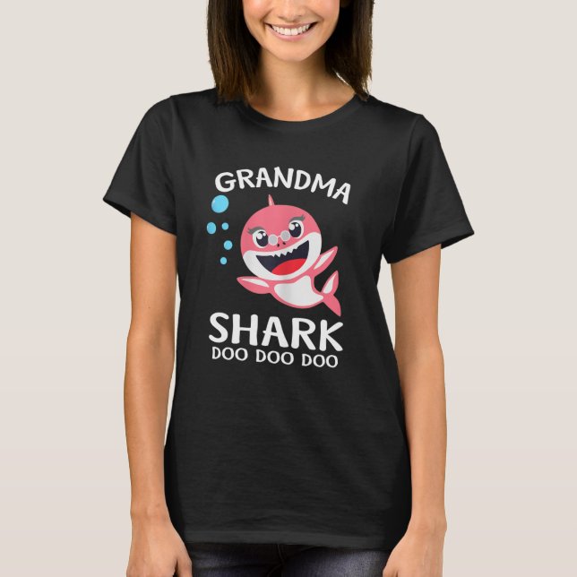 Oma Shark Shirt, Funny Mother Day Gift T-Shirt (Vorderseite)