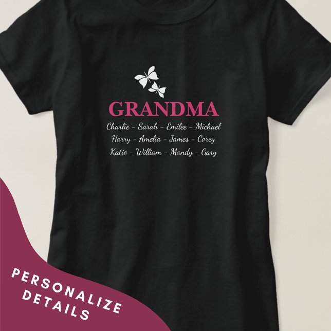 Oma Shirt mit den Namen von Großkindern (Von Creator hochgeladen)