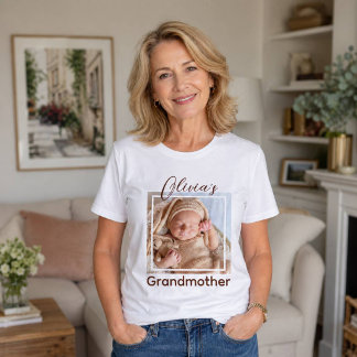 Oma-Shirt mit personalisiertem Kinderfoto und Name Tri-Blend Shirt