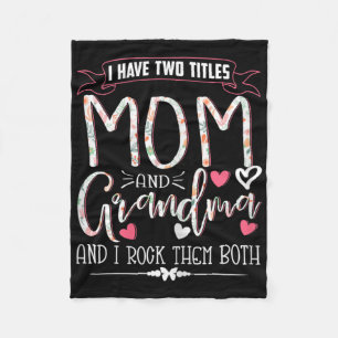 Oma Shirts Mama und Oma I Rock Fleecedecke
