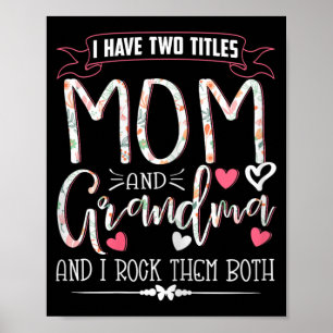 Oma Shirts Mama und Oma I Rock Poster