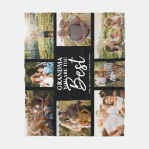Oma Sie sind die beste moderne FotoCollage Fleecedecke