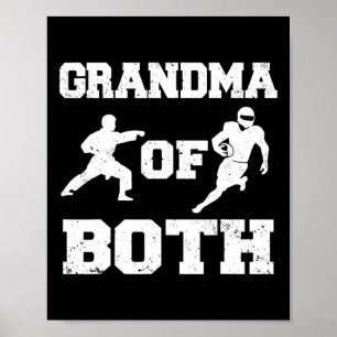 Oma sowohl des sonnigen Fußes als auch der Karate- Poster