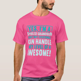 Oma Spoiled Grandson Großeltern T-Shirt