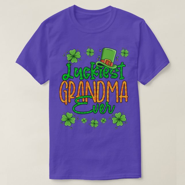Oma St Patrick Day Luckiest Oma Ever St Pa T-Shirt (Design vorne)