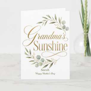 Oma Sunshine Geburtstags-Botanik Karte