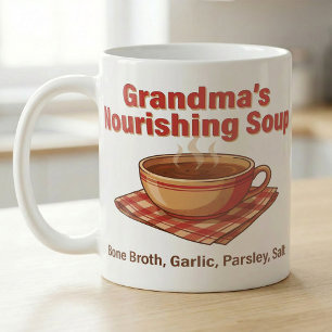 Oma Suppenzutatenliste Küchenkunst Kaffeetasse