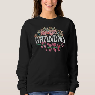 Oma Sweatshirt, Oma Pullover, blumenreich  Sweatshirt