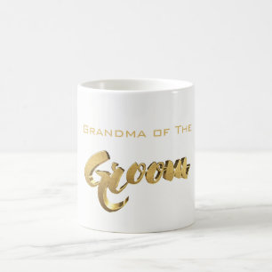 Oma the Groom Elegant Typografy Gold Text Tasse