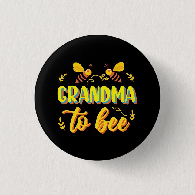 Oma to be Baby Shower Button (Vorderseite)