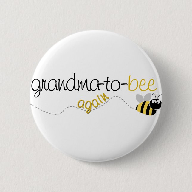 Oma to Bee Again T - Shirt Button (Vorderseite)