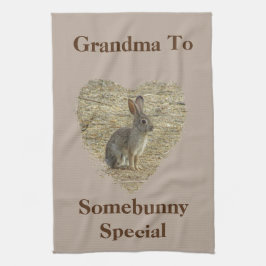 Oma to Somebunny Special Adortable Sonne Geschirrtuch