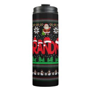 Oma Ugly Christmas Sweater Thermosbecher