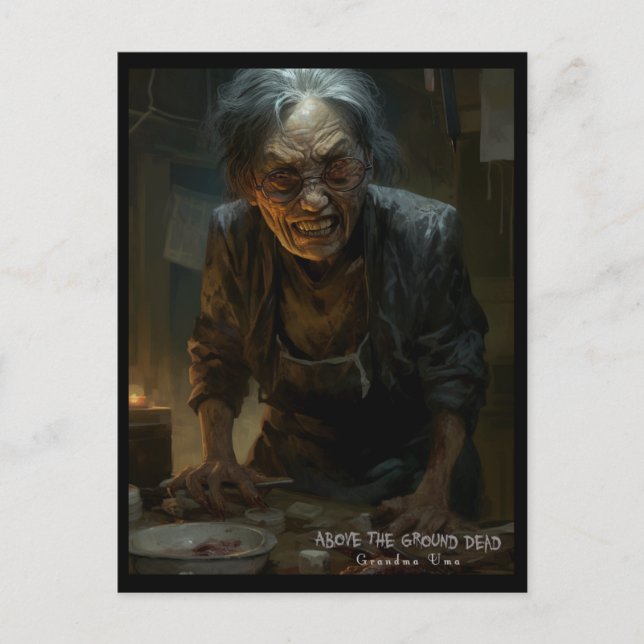 Oma Uma Postkarte (Vorderseite)