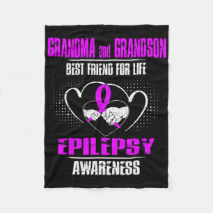 Oma und Enkel bester Freund des Lebens Epilepsie Fleecedecke