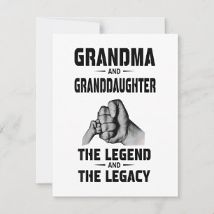 Oma und Enkelin Legende und Vermächtnis Einladung